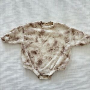Acid Wash Baby Sweatshirt Onesie